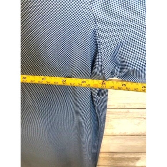 Callaway Mens Opti-Dri XL Polo Shirt Blue Striped Short Sleeve Golf Attire - Picture 6 of 8